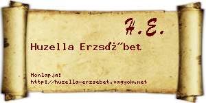 Huzella Erzsébet névjegykártya